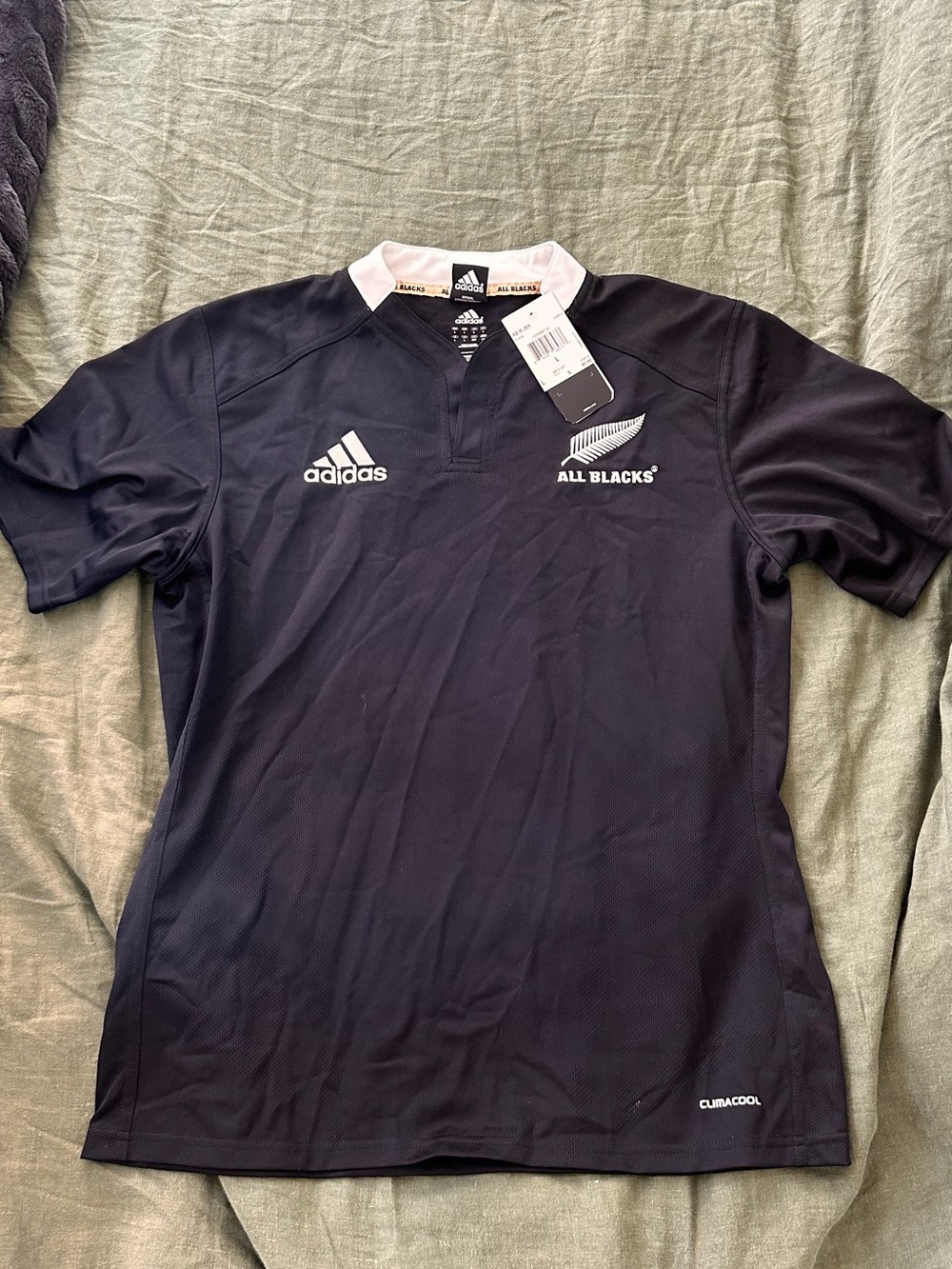 adidas All Blacks Men's Jersey - Black with White Accents